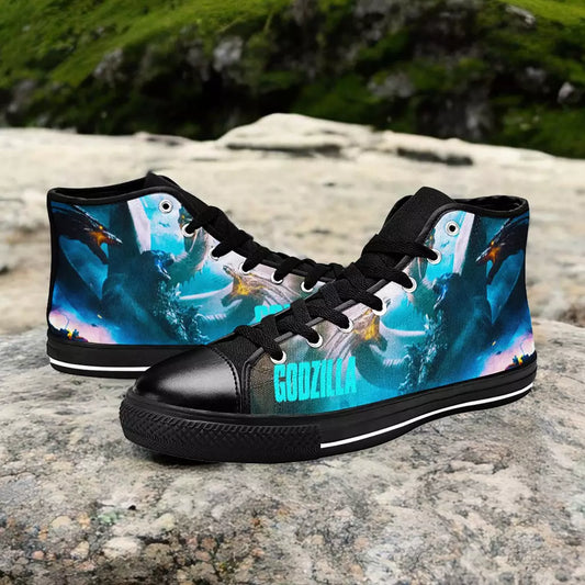 Godzilla and King Ghidorah Custom High Top Sneakers Shoes