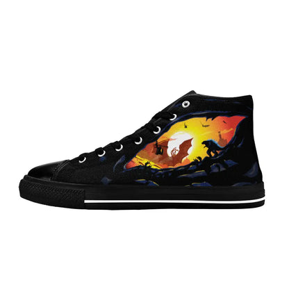 Godzilla and King Ghidorah Custom High Top Sneakers Shoes