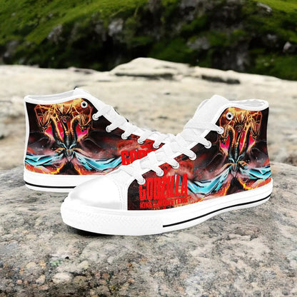 Godzilla and King Ghidorah Custom High Top Sneakers Shoes