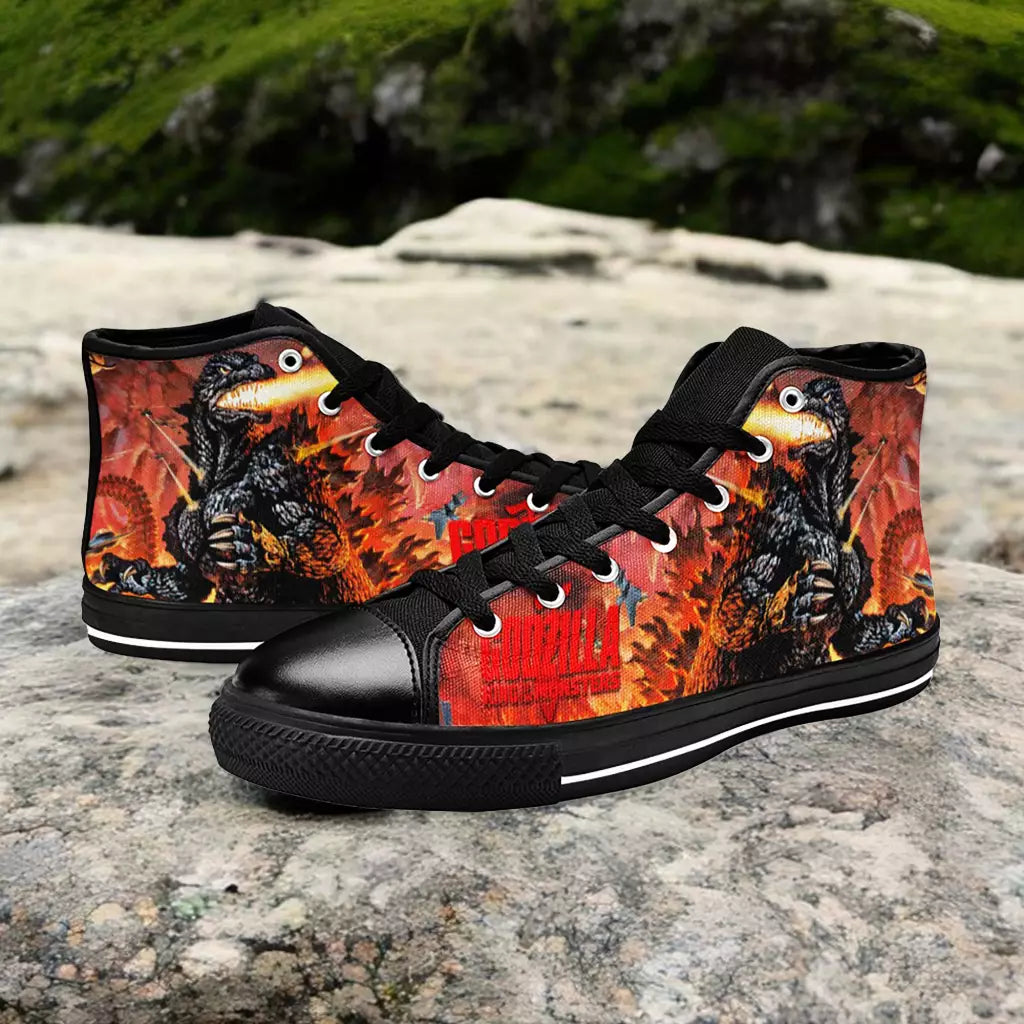 Godzilla King of the Monsters Custom High Top Sneakers Shoes