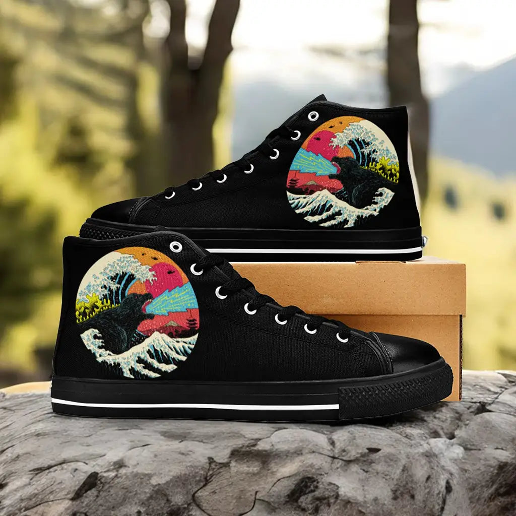 Godzilla King of the Monsters Custom High Top Sneakers Shoes