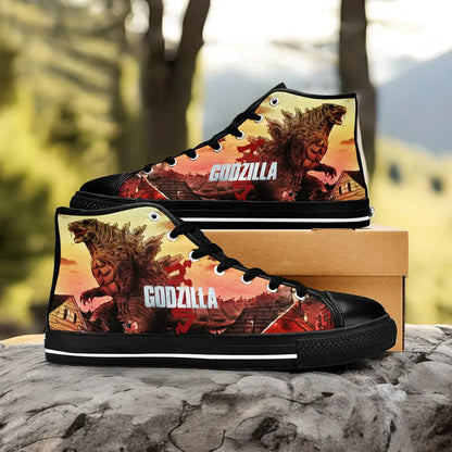 Godzilla King of the Monsters Custom High Top Sneakers Shoes