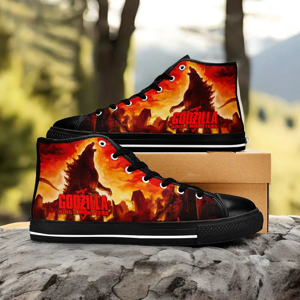 Godzilla King of the Monsters Custom High Top Sneakers Shoes