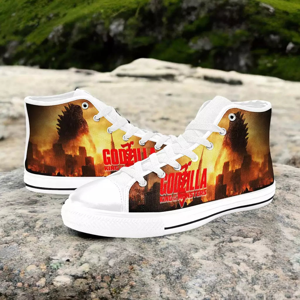 Godzilla King of the Monsters Custom High Top Sneakers Shoes