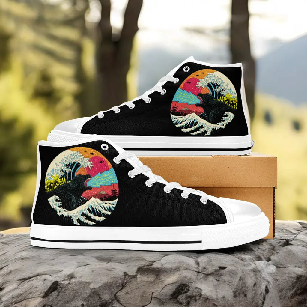 Godzilla King of the Monsters Custom High Top Sneakers Shoes