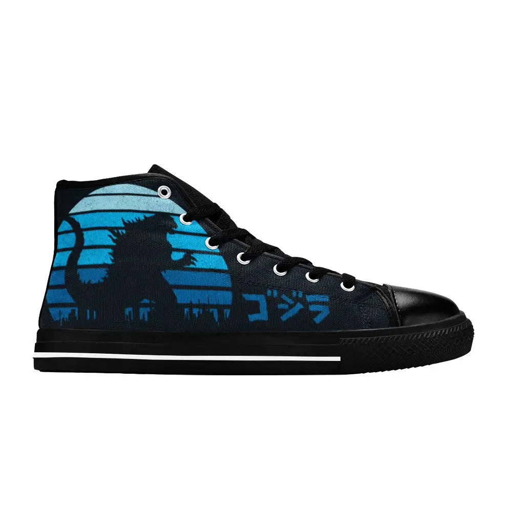 Godzilla King of the Monsters Kaiju Sunset Custom High Top Sneakers Shoes