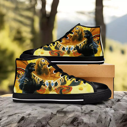 Godzilla Mothra and King Ghidorah Custom High Top Sneakers Shoes