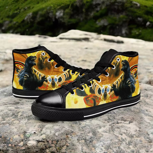 Godzilla Mothra and King Ghidorah Custom High Top Sneakers Shoes