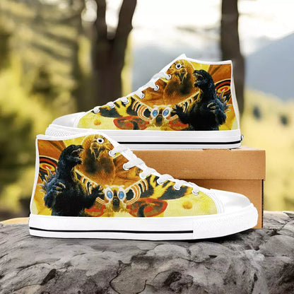 Godzilla Mothra and King Ghidorah Custom High Top Sneakers Shoes