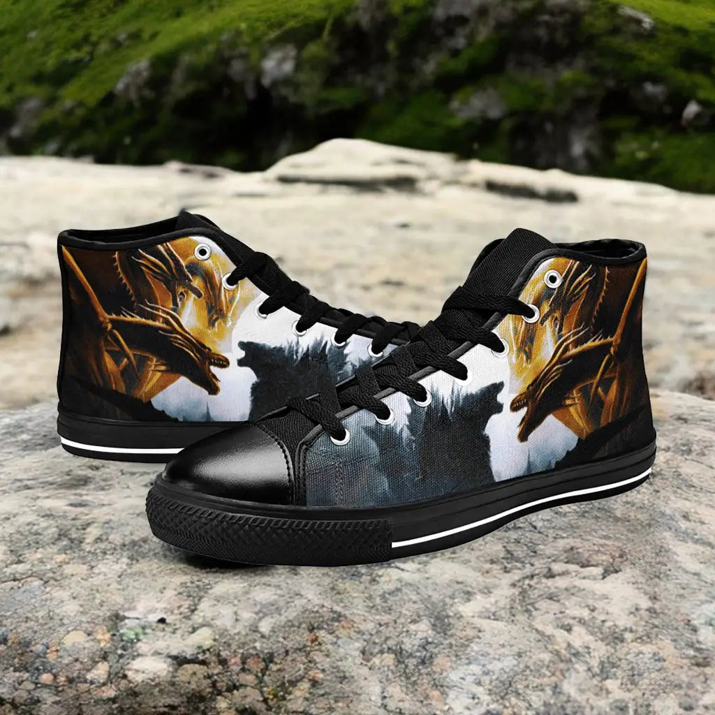 Godzilla Vs King Ghidorah Custom High Top Sneakers Shoes