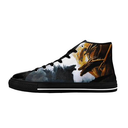 Godzilla Vs King Ghidorah Custom High Top Sneakers Shoes