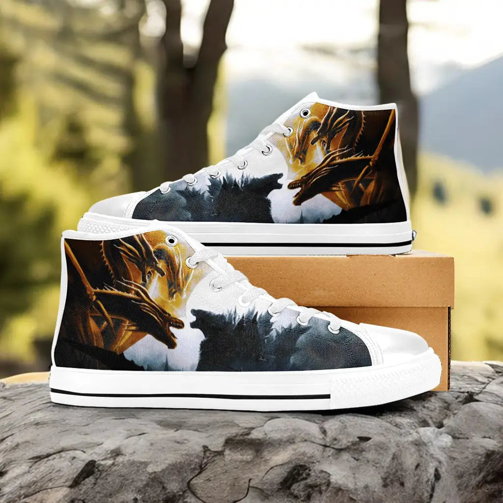 Godzilla Vs King Ghidorah Custom High Top Sneakers Shoes