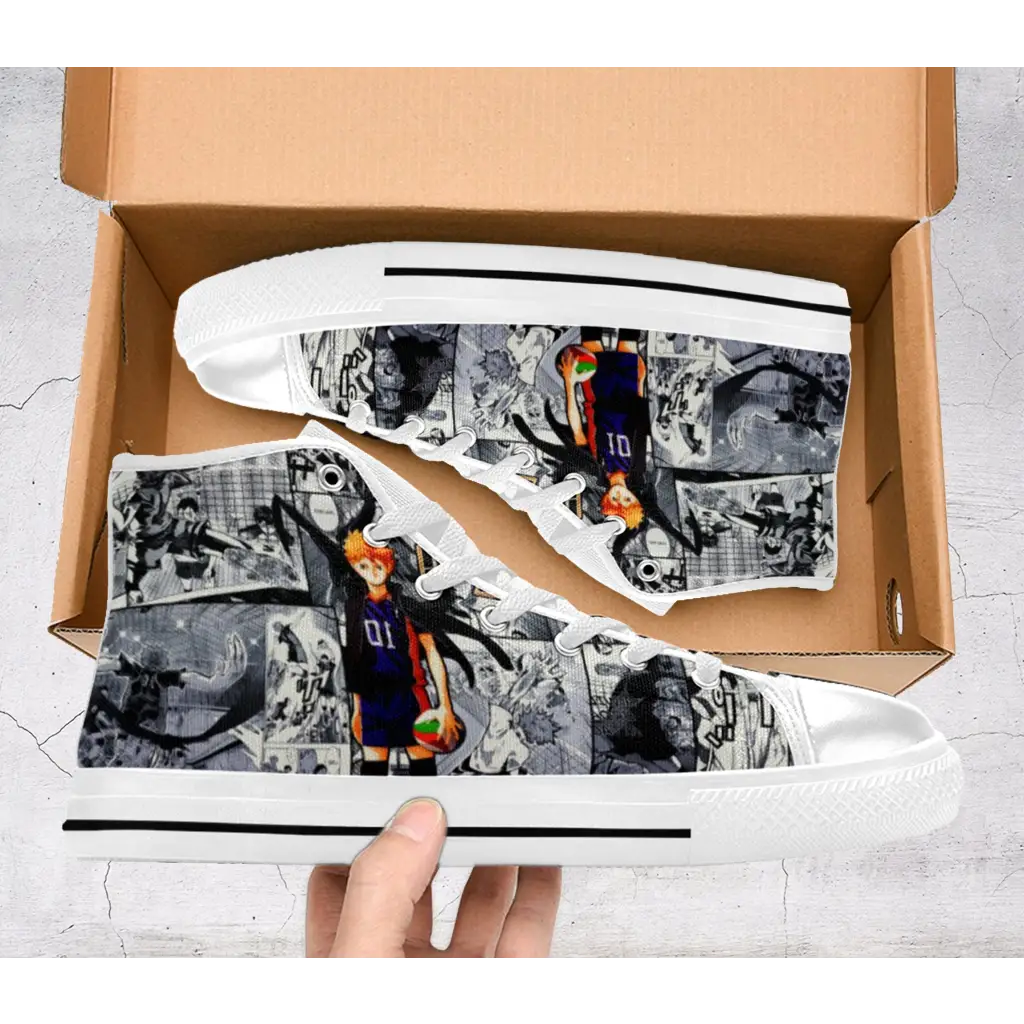 Haikyuu Hinata Shouyou Anime Shoes High Top Sneakers