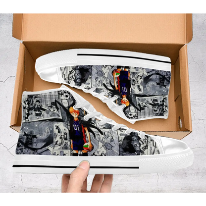 Haikyuu Hinata Shouyou Anime Shoes High Top Sneakers