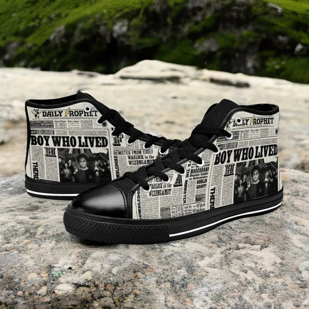 Harry Potter Daily Prophet Custom High Top Sneakers Shoes