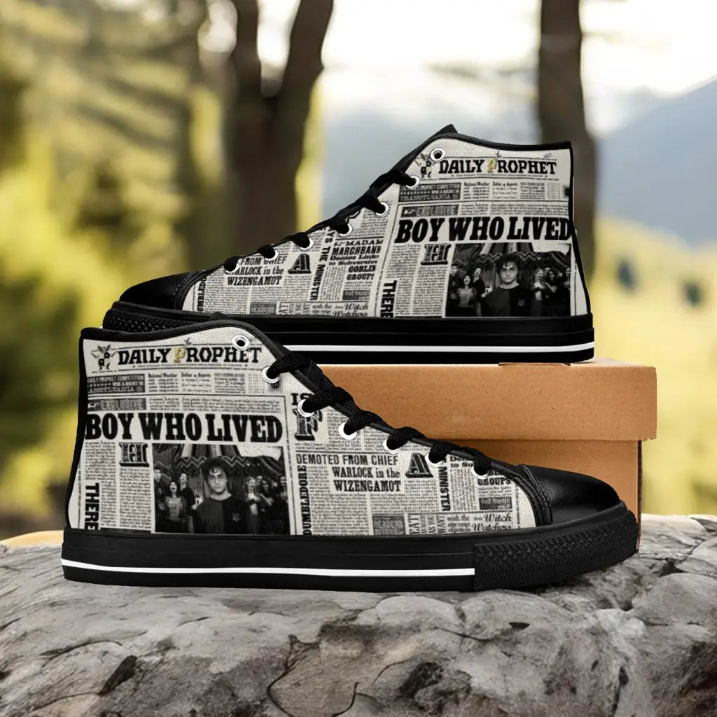 Harry Potter Daily Prophet Custom High Top Sneakers Shoes