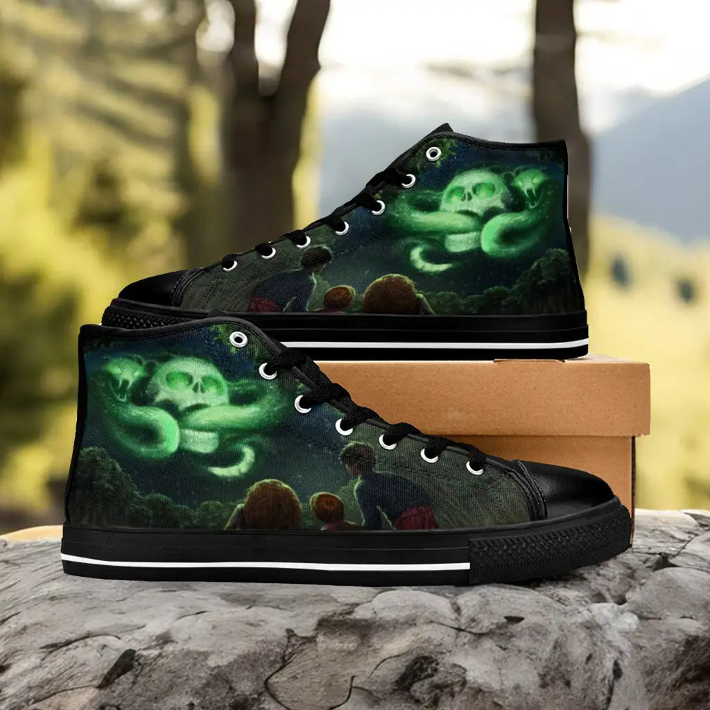 Harry Potter Hermione Ron Voldemort Dark Mark Custom High Top Sneakers Shoes