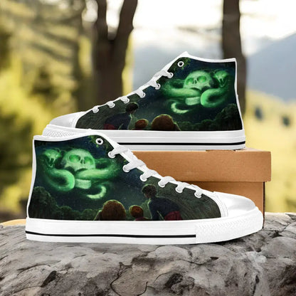 Harry Potter Hermione Ron Voldemort Dark Mark Custom High Top Sneakers Shoes