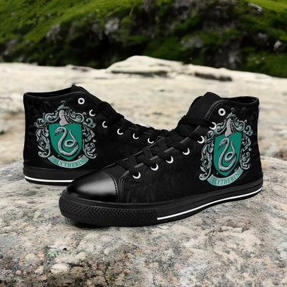 Harry Potter Hogwarts Slytherin Custom High Top Sneakers Shoes