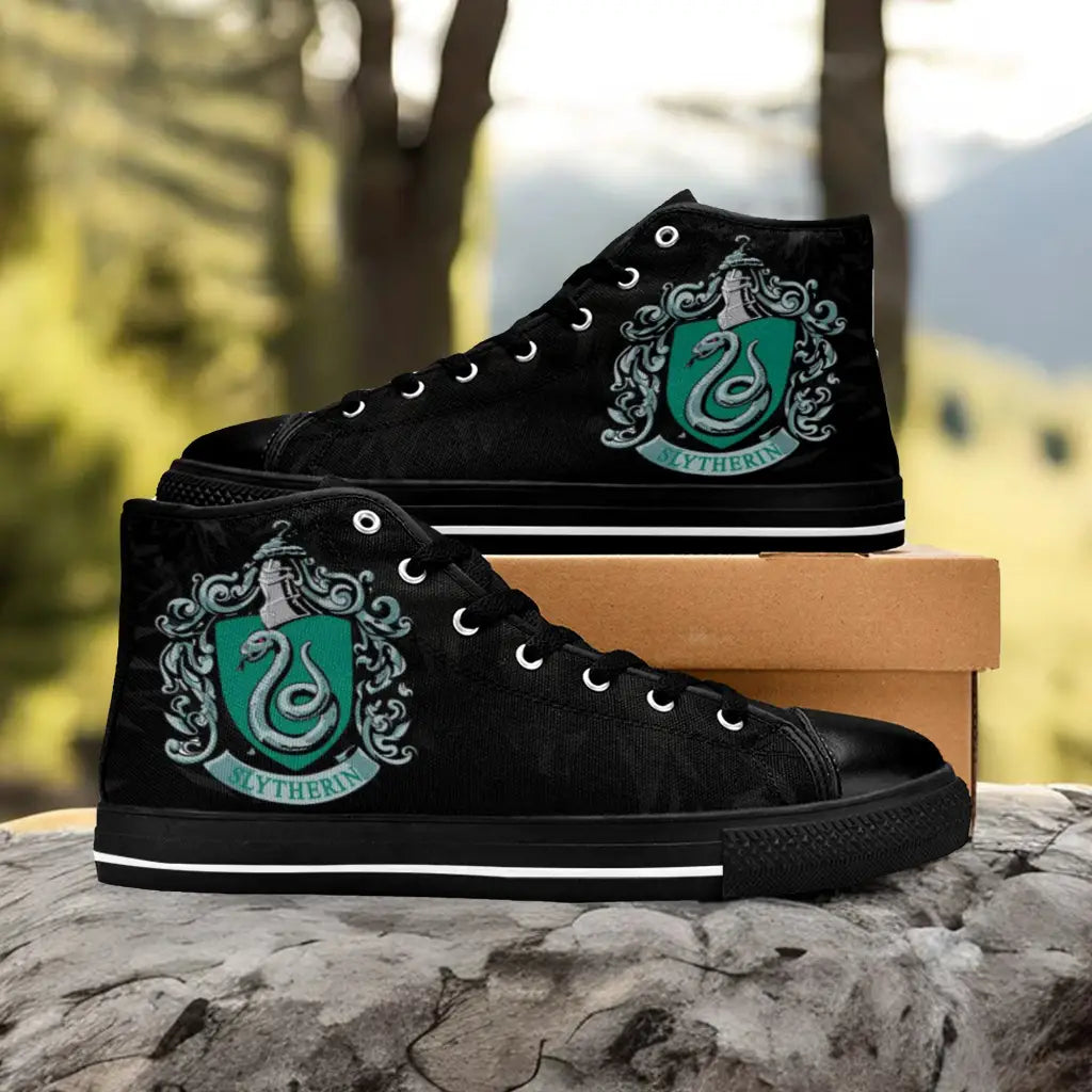 Harry Potter Hogwarts Slytherin Custom High Top Sneakers Shoes