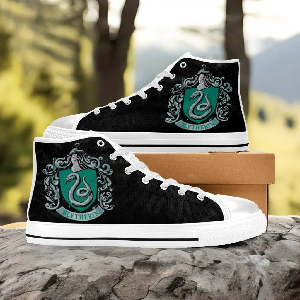 Harry Potter Hogwarts Slytherin Custom High Top Sneakers Shoes