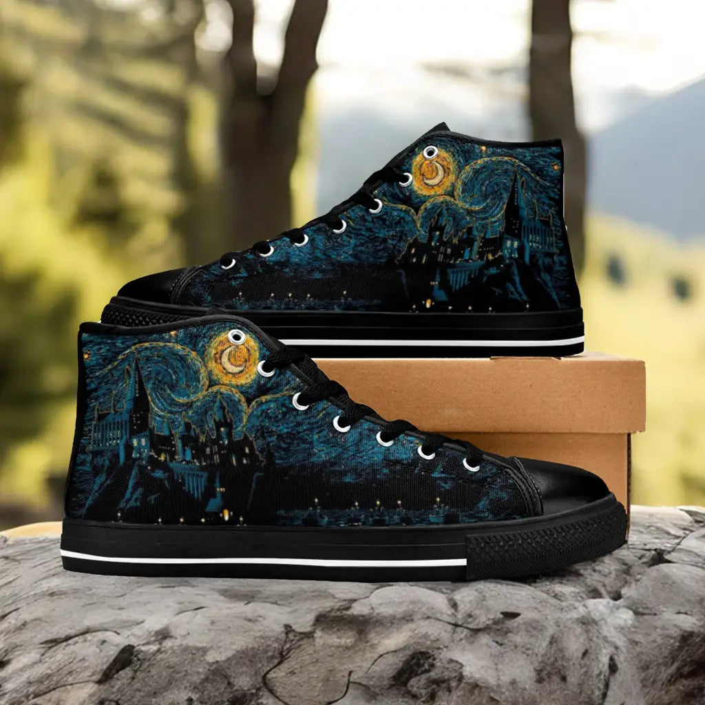 Harry Potter Hogwarts Starry Night Custom High Top Sneakers Shoes