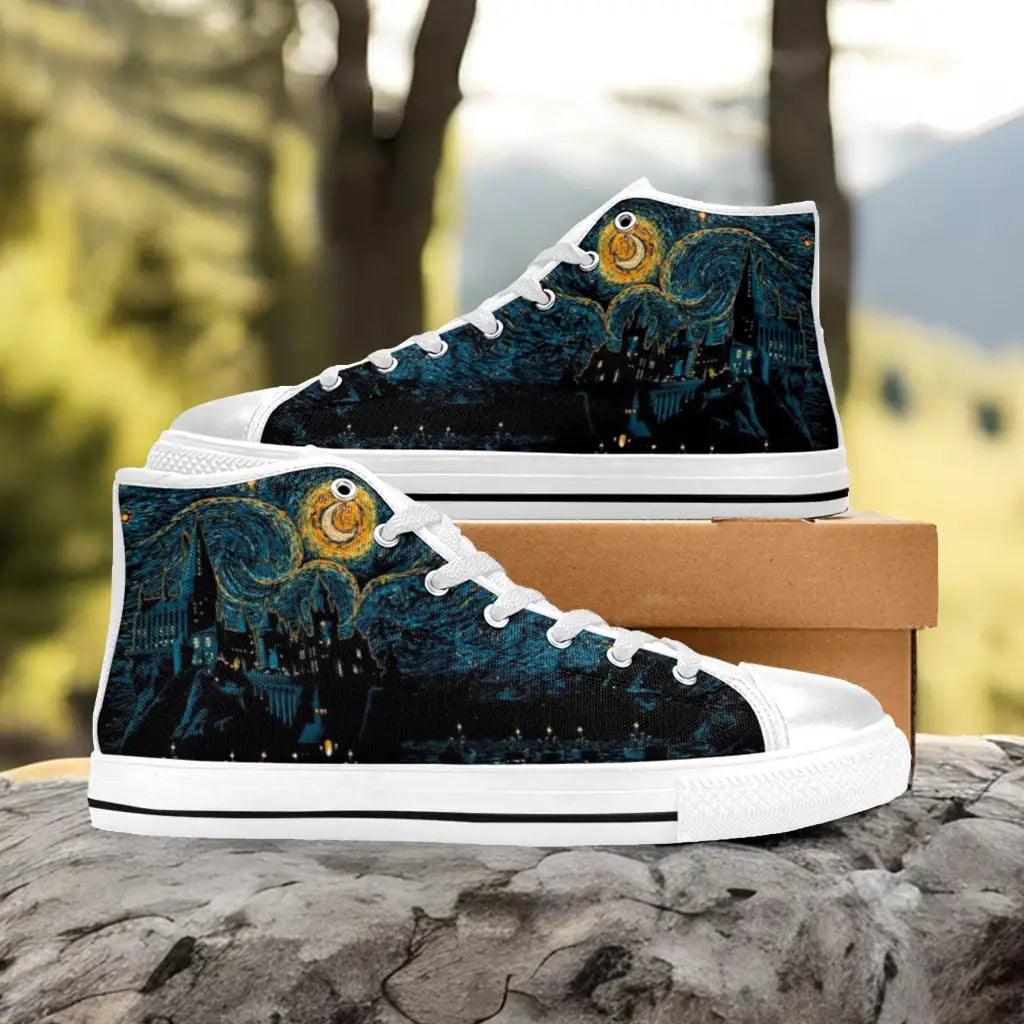 Harry Potter Hogwarts Starry Night Custom High Top Sneakers Shoes