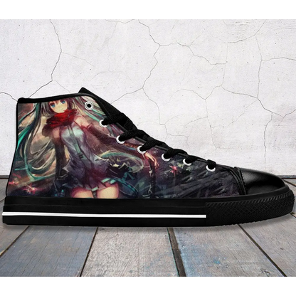 Hatsune Miku Vocaloid Shoes High Top Sneakers