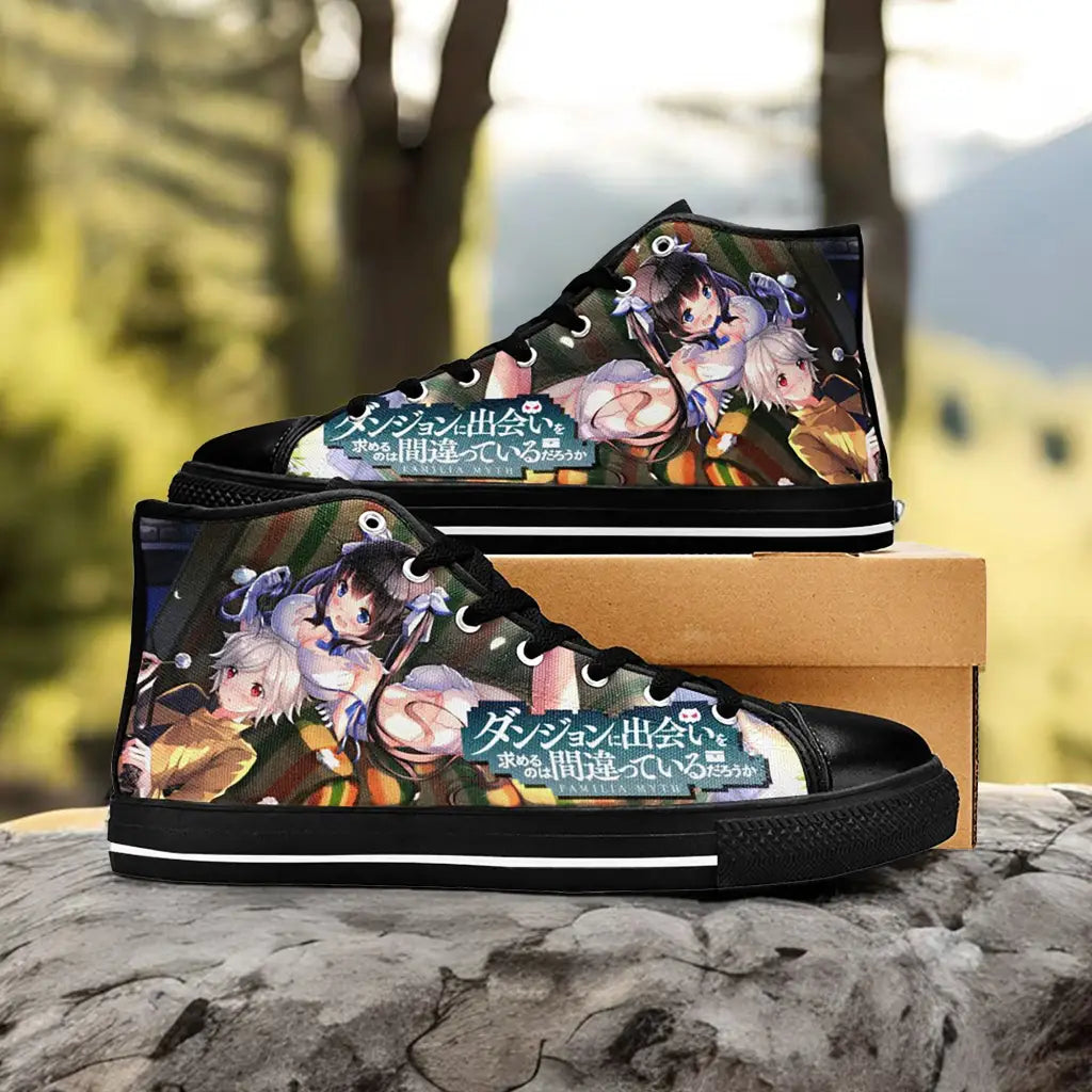 Hestia Bell Cranel DanMachi Custom High Top Sneakers Shoes