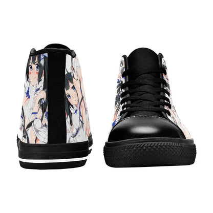 Hestia DanMachi Custom High Top Sneakers Shoes