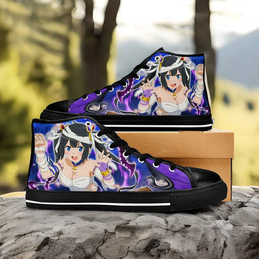 Hestia Halloween DanMachi Custom High Top Sneakers Shoes