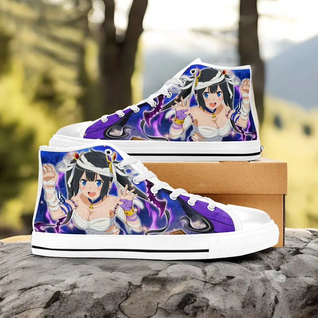 Hestia Halloween DanMachi Custom High Top Sneakers Shoes