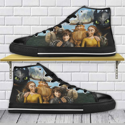 How to Train Your Dragon Toothless Shoes High Top Sneakers