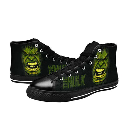 Hulk Comic Custom High Top Sneakers Shoes