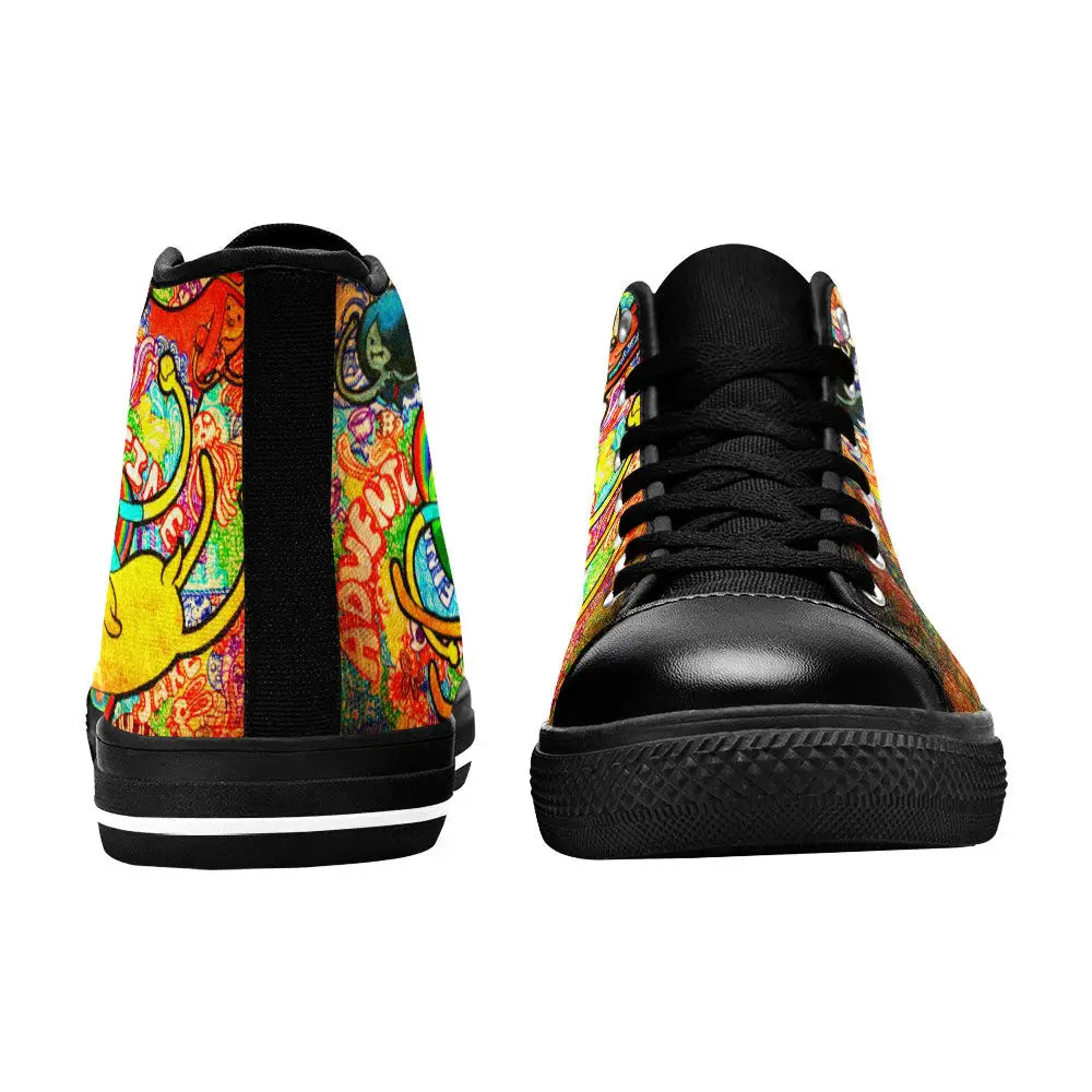 Jake Adventure Time Custom High Top Sneakers Shoes