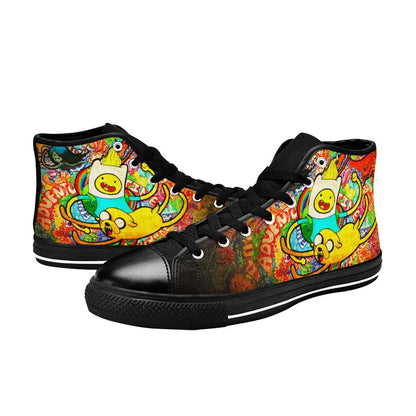 Jake Adventure Time Custom High Top Sneakers Shoes