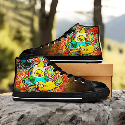 Jake Adventure Time Custom High Top Sneakers Shoes