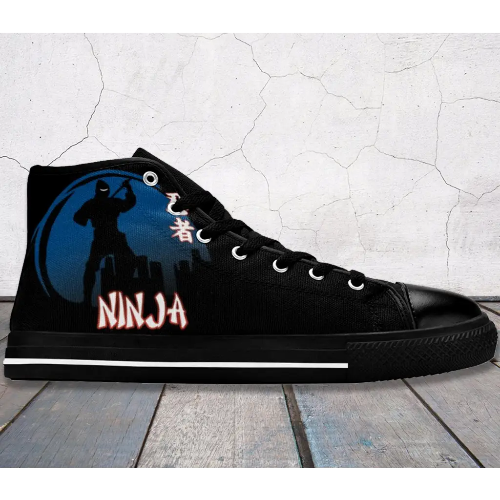 Japanese Secret Ninja Logo Shoes High Top Sneakers