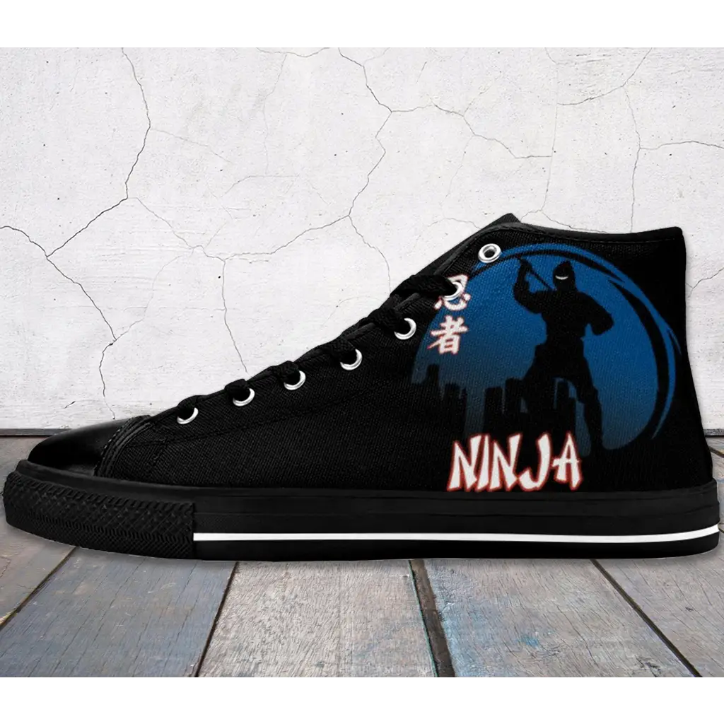 Japanese Secret Ninja Logo Shoes High Top Sneakers