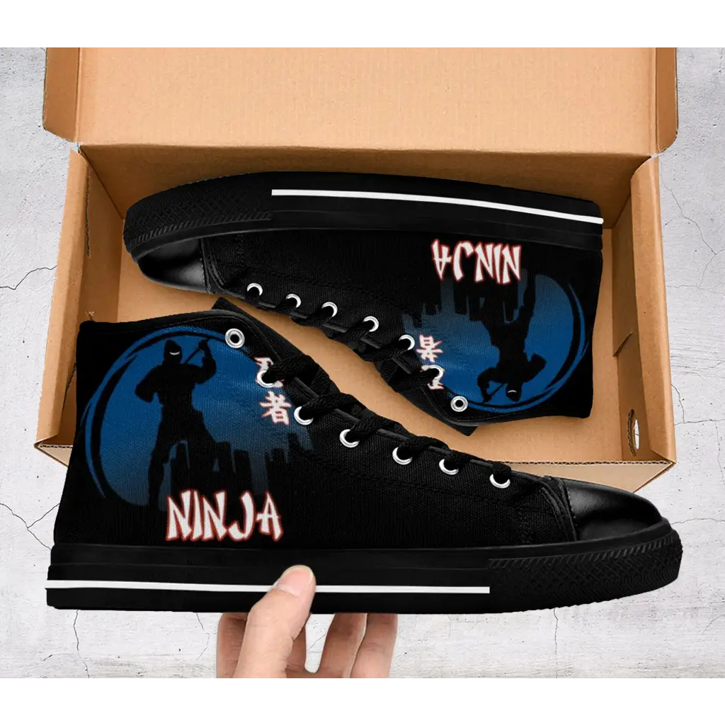 Japanese Secret Ninja Logo Shoes High Top Sneakers