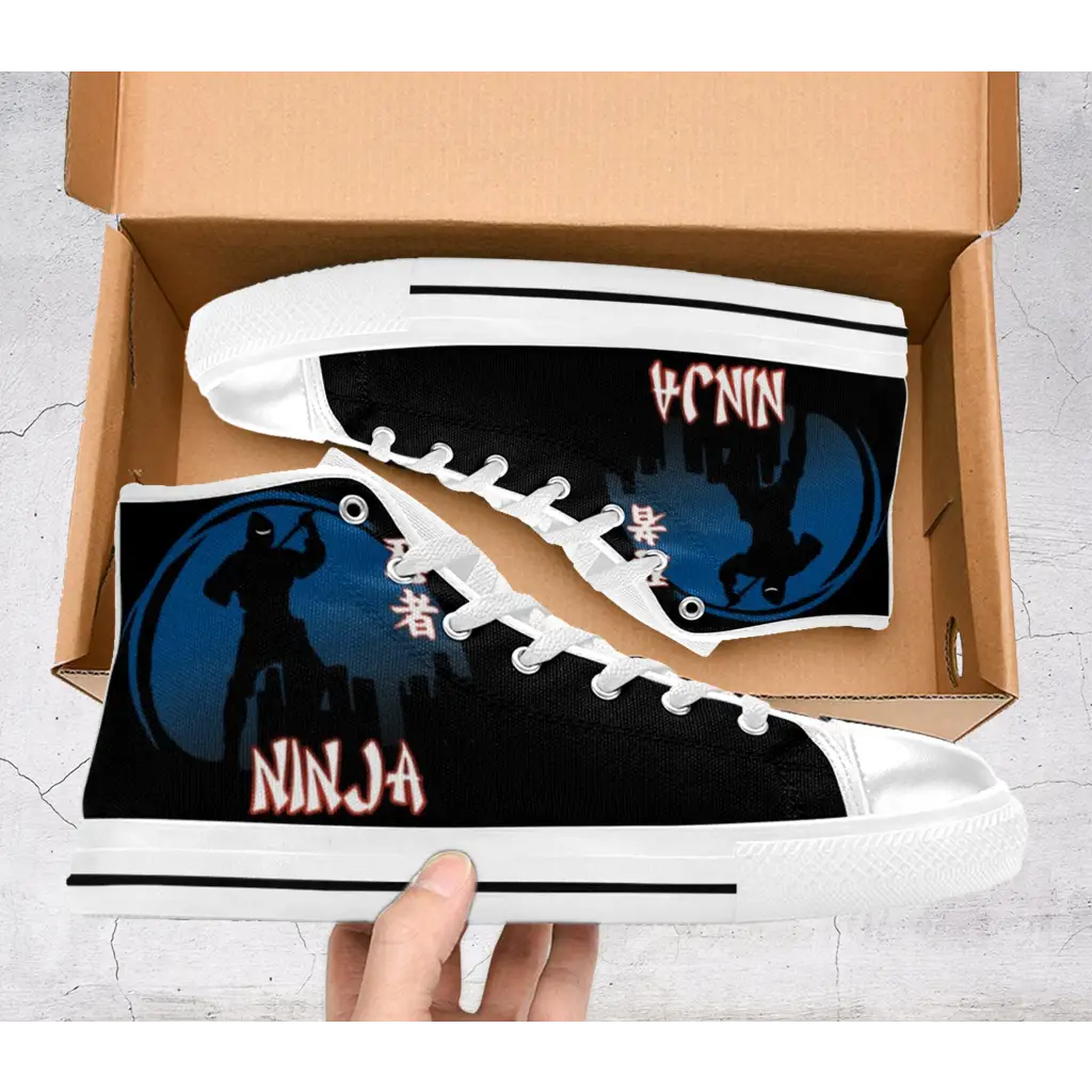 Japanese Secret Ninja Logo Shoes High Top Sneakers