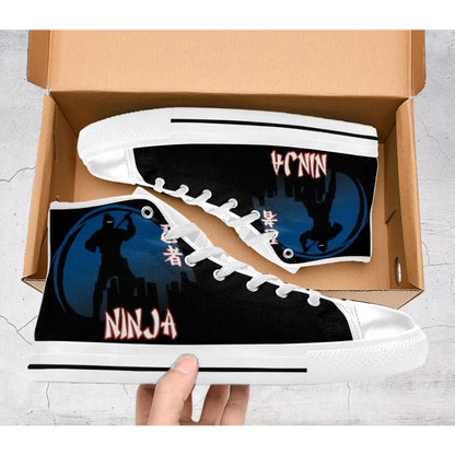 Japanese Secret Ninja Logo Shoes High Top Sneakers