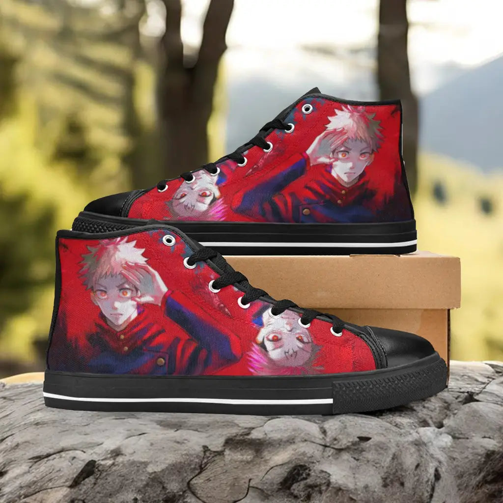 Jujutsu Kaisen Yuji Itadori Ryomen Sukuna Custom High Top Sneakers Shoes