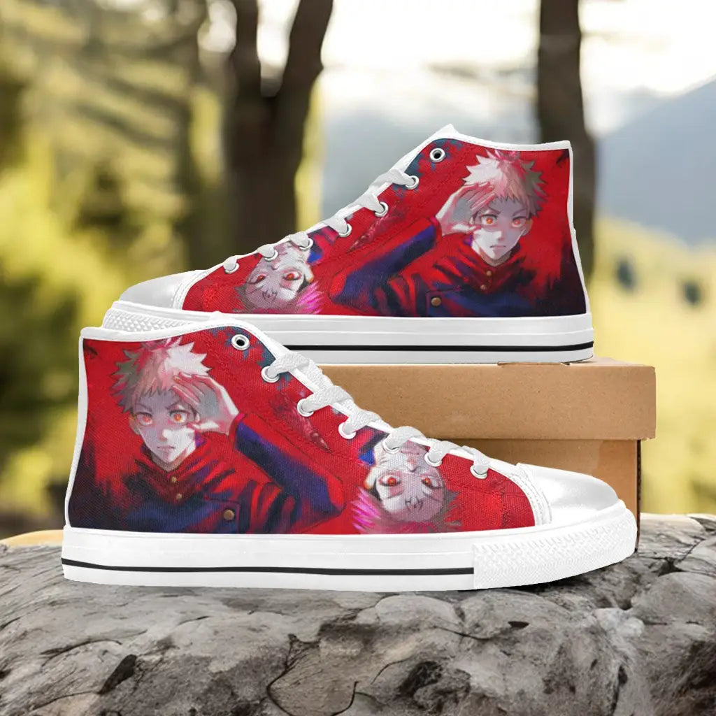 Jujutsu Kaisen Yuji Itadori Ryomen Sukuna Custom High Top Sneakers Shoes