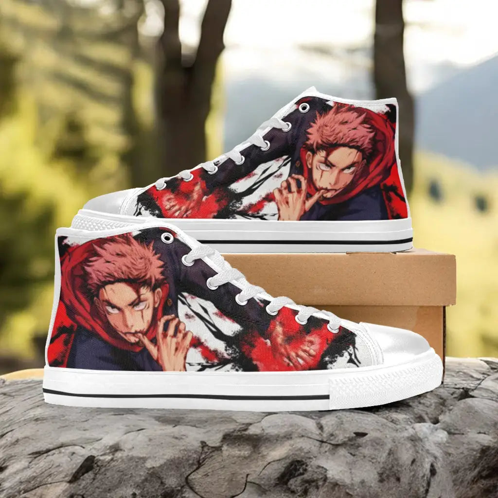 Jujutsu Kaisen Yuji Itadori Custom High Top Sneakers Shoes