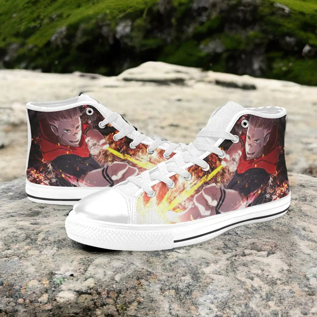 Jujutsu Kaisen Yuji Itadori Sukuna Custom High Top Sneakers Shoes