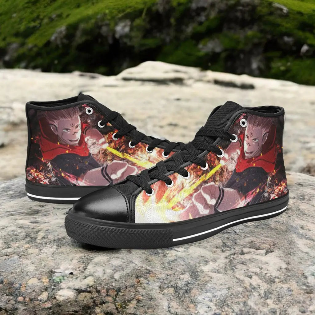 Jujutsu Kaisen Yuji Itadori Sukuna Custom High Top Sneakers Shoes