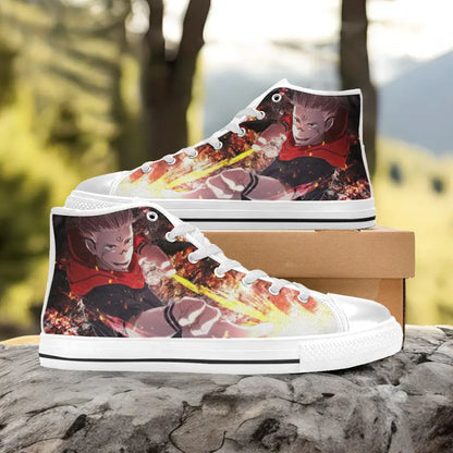 Jujutsu Kaisen Yuji Itadori Sukuna Custom High Top Sneakers Shoes