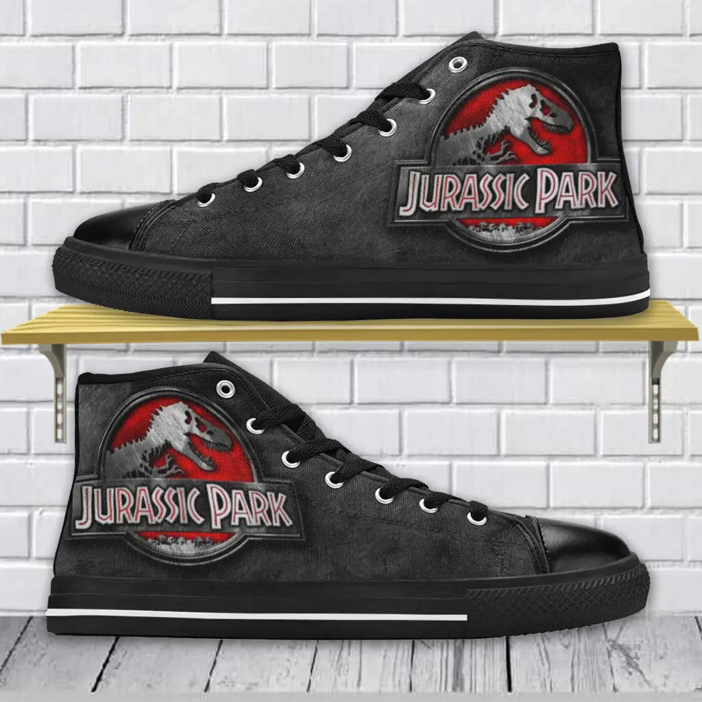 Jurassic Park Lost World Shoes High Top Sneakers