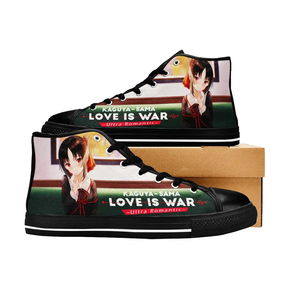 Kaguya sama Love is War Canvas High Tops Sneakers for Kids